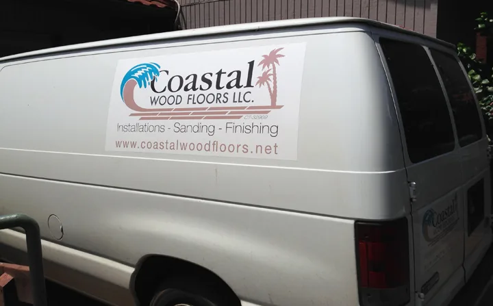 Coastal Wood Floors vehicle graphics